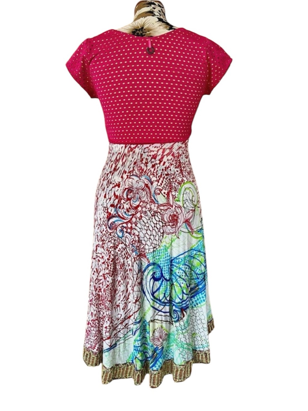 Save the Queen! Boho Mixed Print Dress 🌺 - Picture 9 of 10